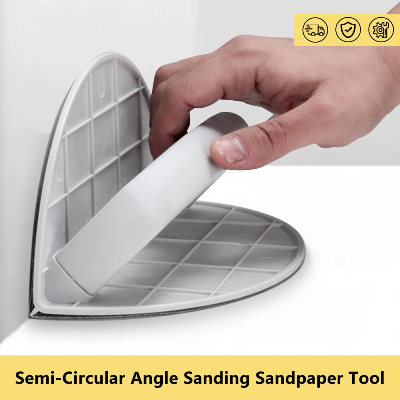 Detail Sander Corner - Multifunctional Semi-Circular Angle Sanding Sandpaper Tool
