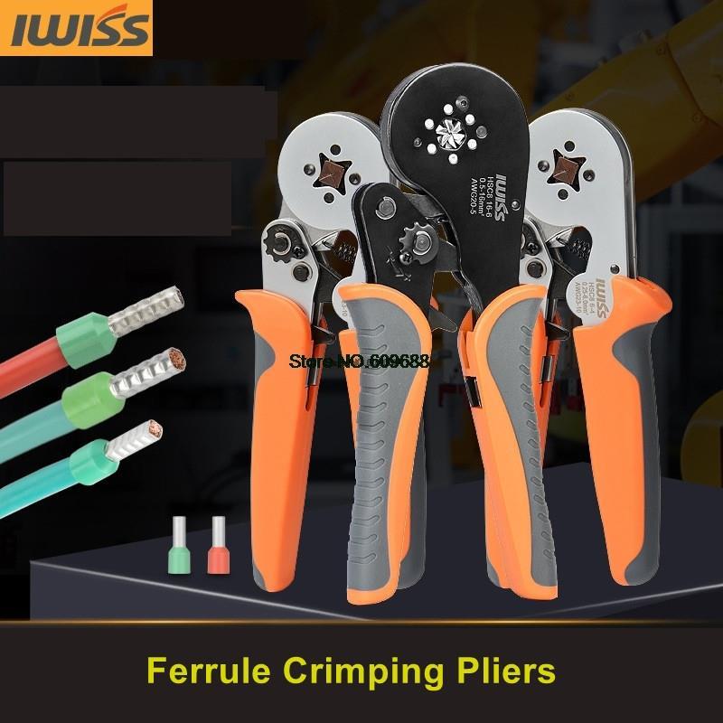 Power Tools Germany - IWISS Ferrule Crimping Tool Ratcheting Self-adjustable