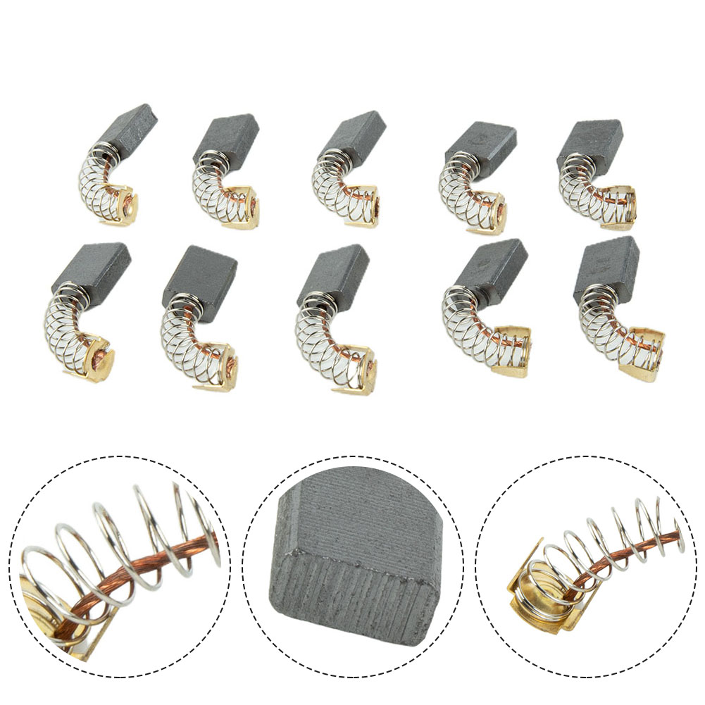 Power X Tools And Machinery - 10pcs Carbon Brushes 6 mm x