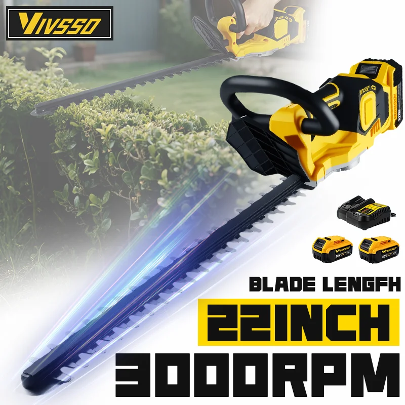 Power Tools Universal Battery - VIVSSO Cordless Electric Hedge Trimmer Lawn