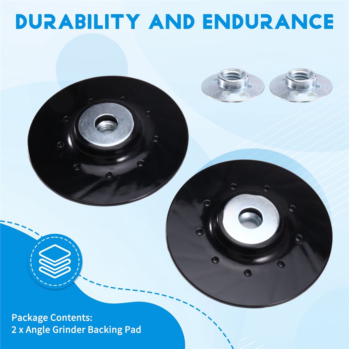 Angle Grinder 4.5 - 2PCS Angle Grinder Backing Pad Compatible