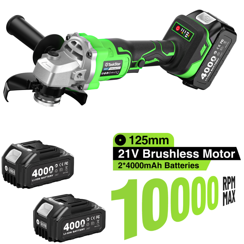 Power Tools List - TaskStar 10000 RPM Angle Grinder Kit
