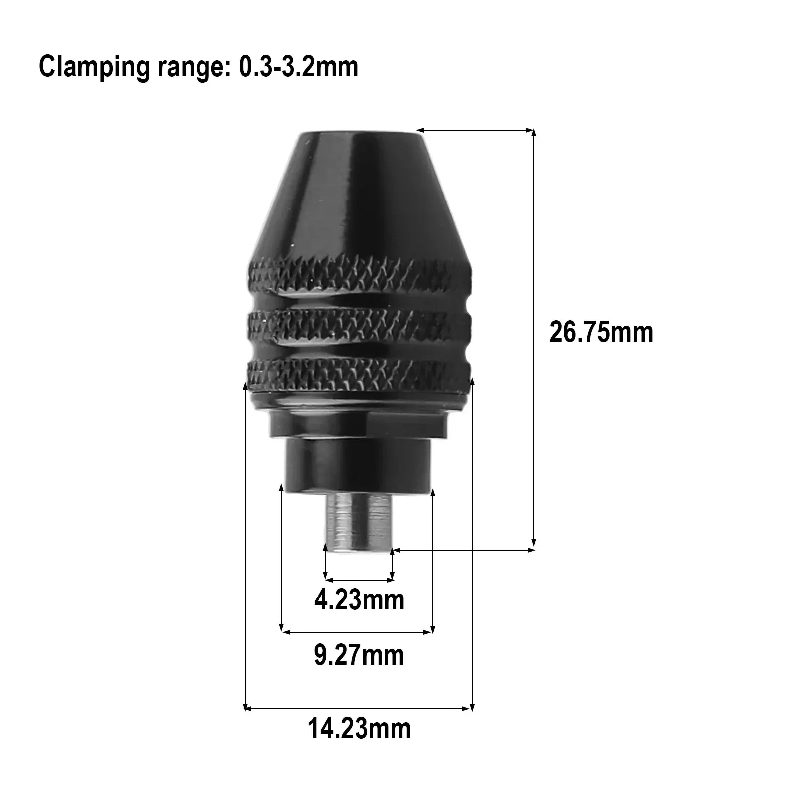 Power Z Tools - 1pc 0.3-3.2mm Multi Drill Chuck For