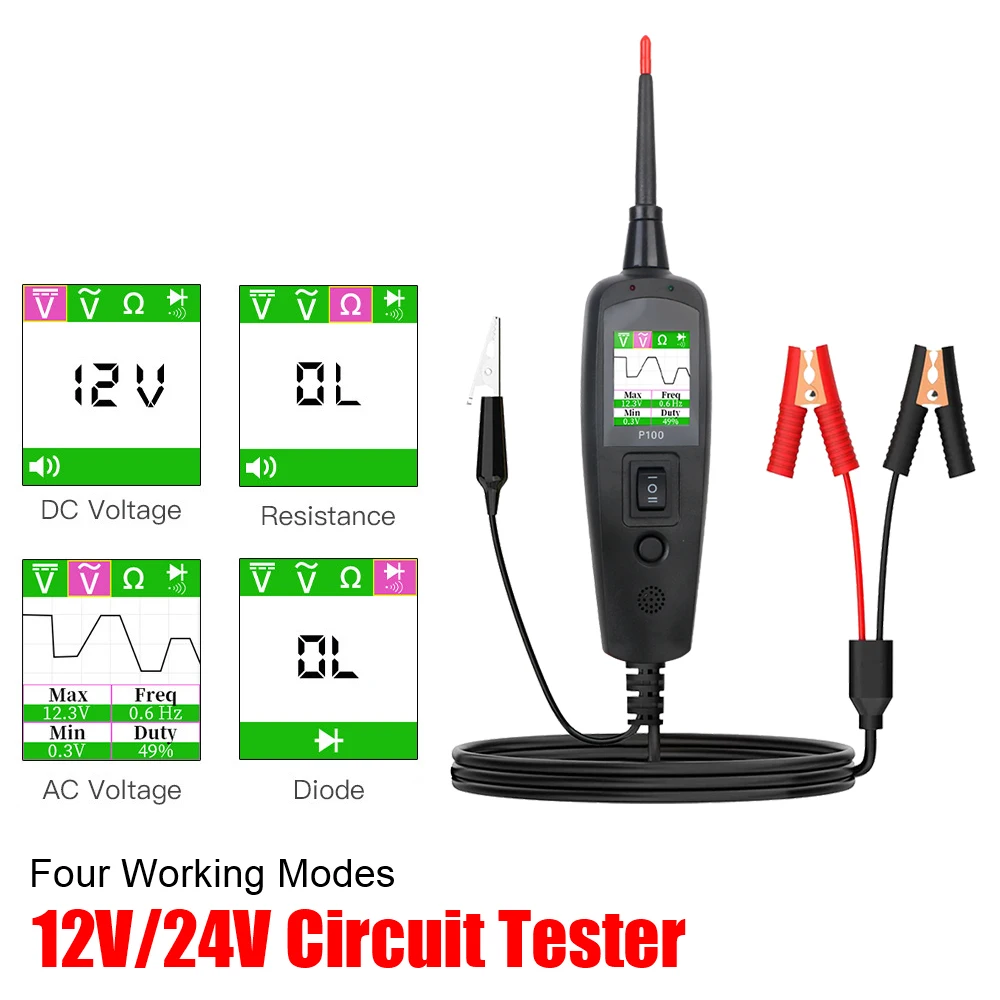 Power Tools Automotive - P100 Automotive Circuit Tester 12V 24V