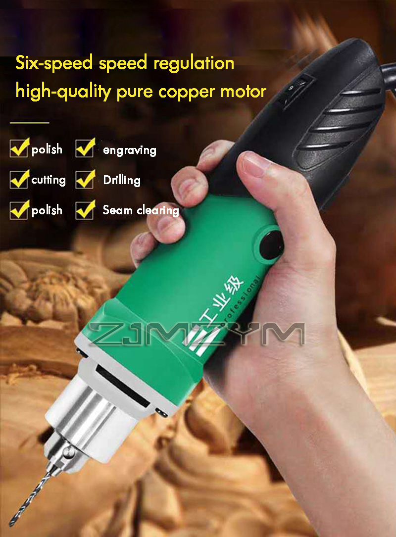 Power Tools Equipment - 6-Position Variable Speed High-Power Engraver Electric