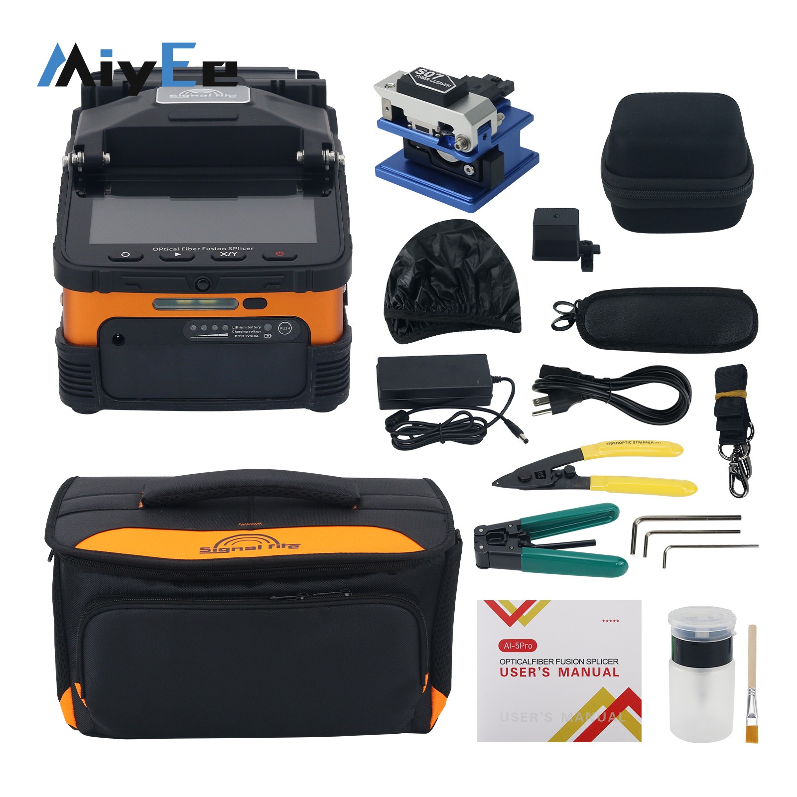 Power Tools Ai - AI-5Pro Optical Fiber Fusion Splicer 6-Motor