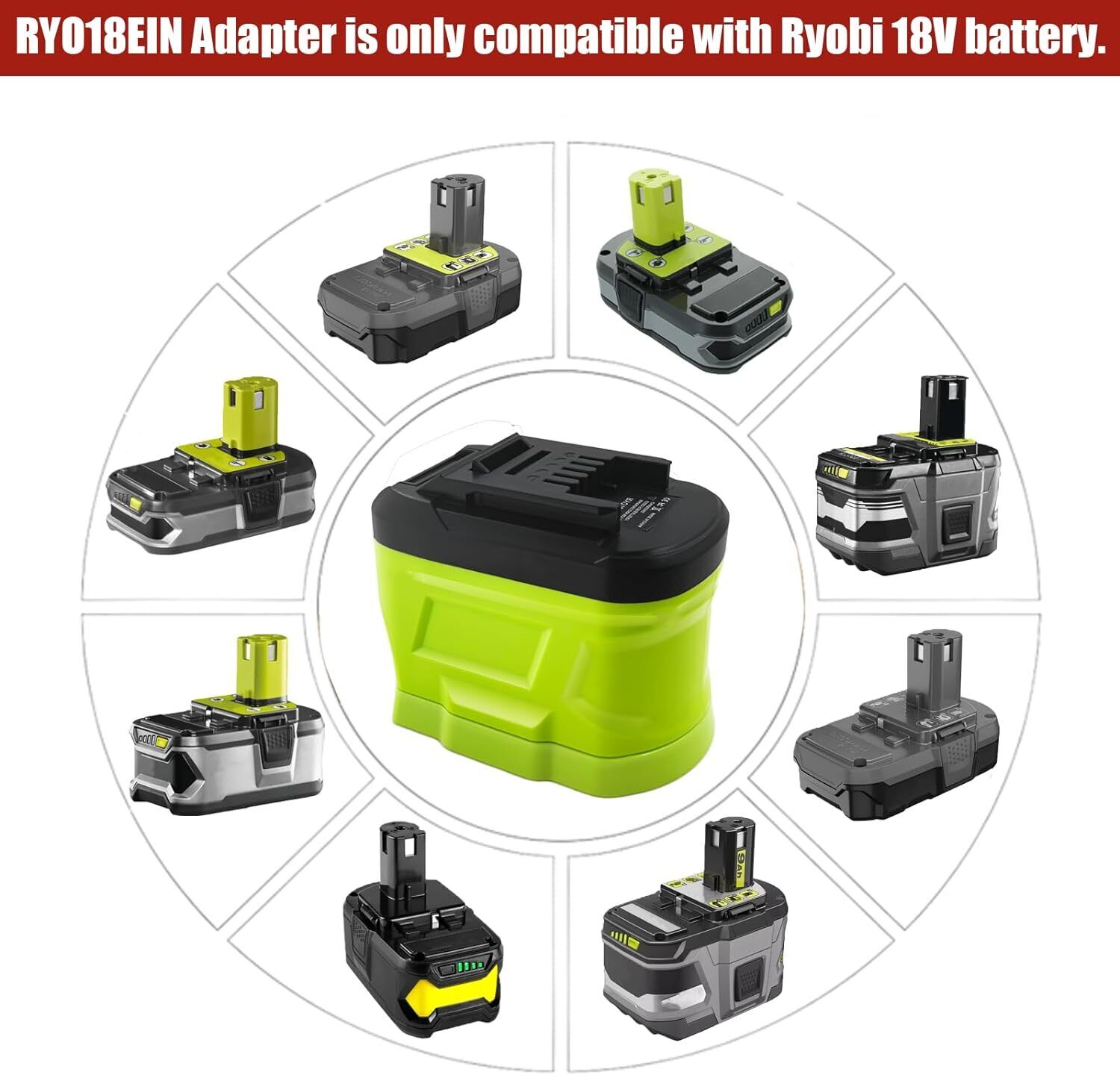 Battery Adapter for Ryobi 18V  - огляд і ціна Power Tools Ryobi