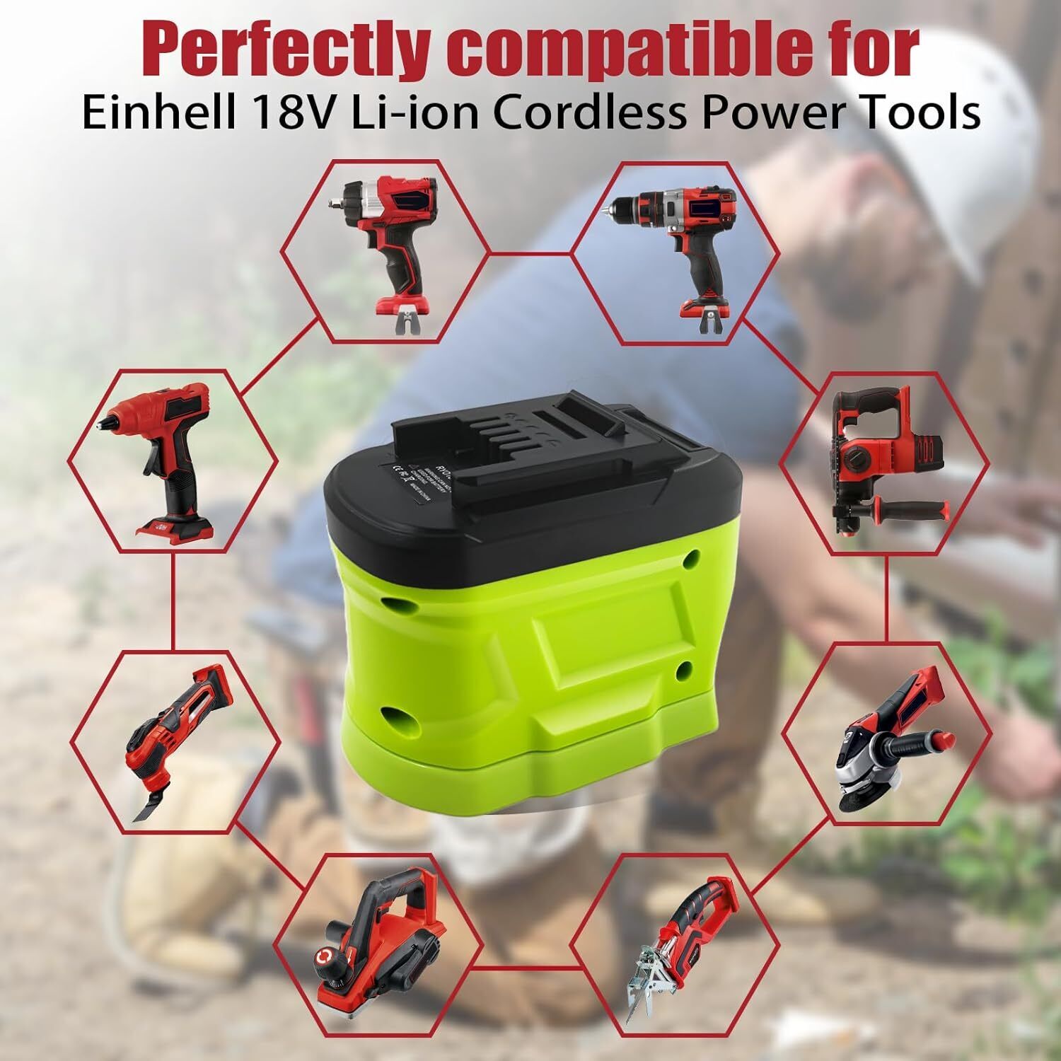 Battery Adapter for Ryobi 18V  - огляд і ціна Power Tools Ryobi