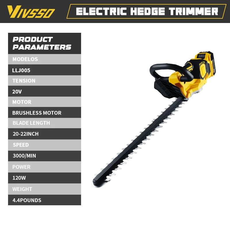 VIVSSO Cordless Electric Hedge - огляд і ціна Power Tools Universal Battery