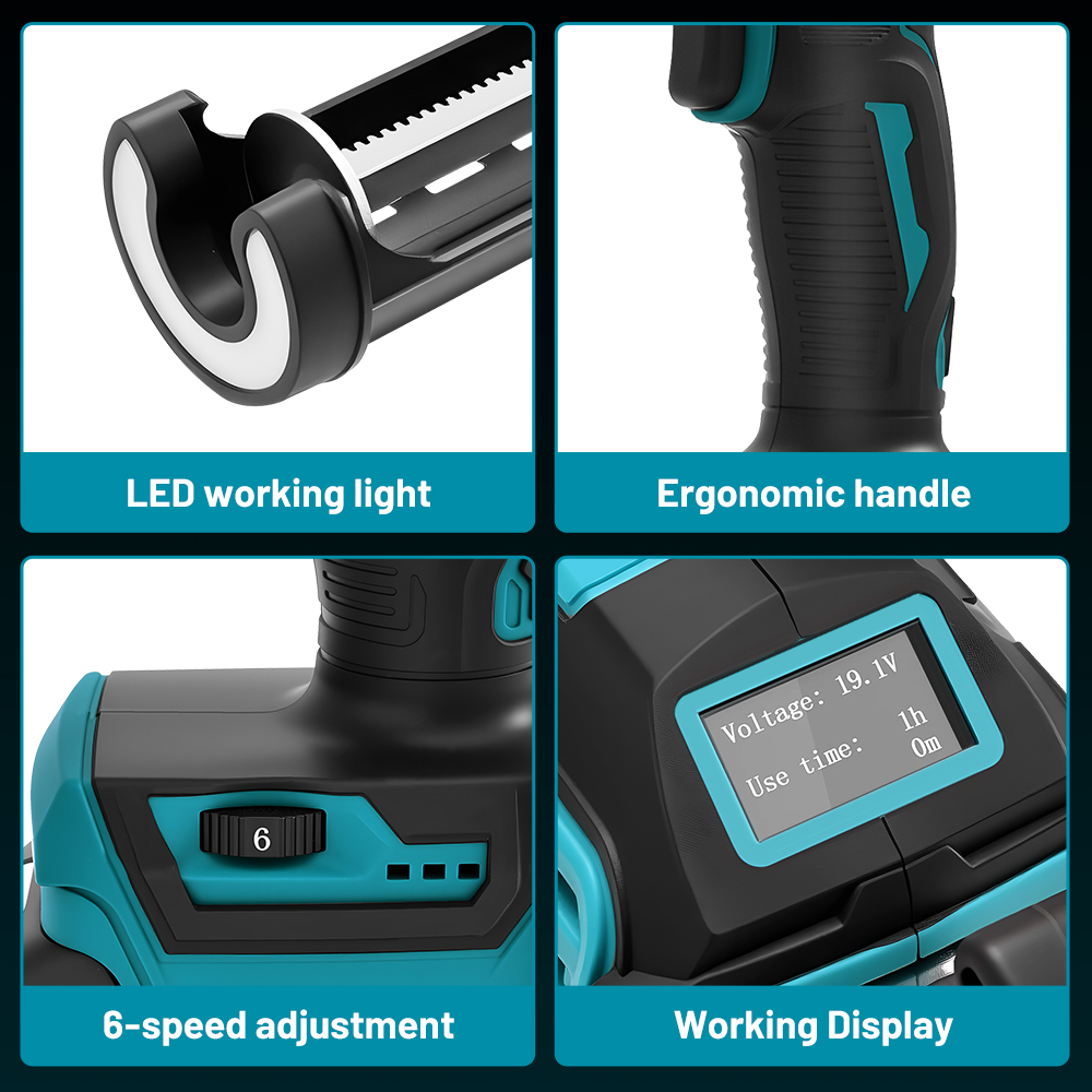 6 Speeds Cordless Electric Glu - огляд і ціна Power Tools Universal Battery