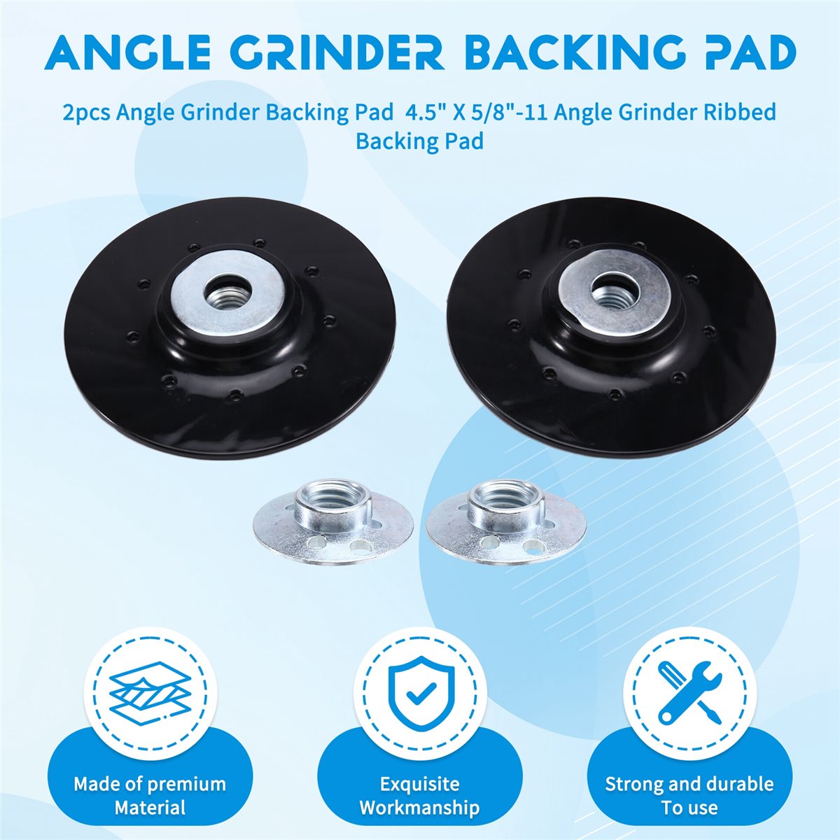 2PCS Angle Grinder Backing Pad - огляд і ціна Angle Grinder 4.5