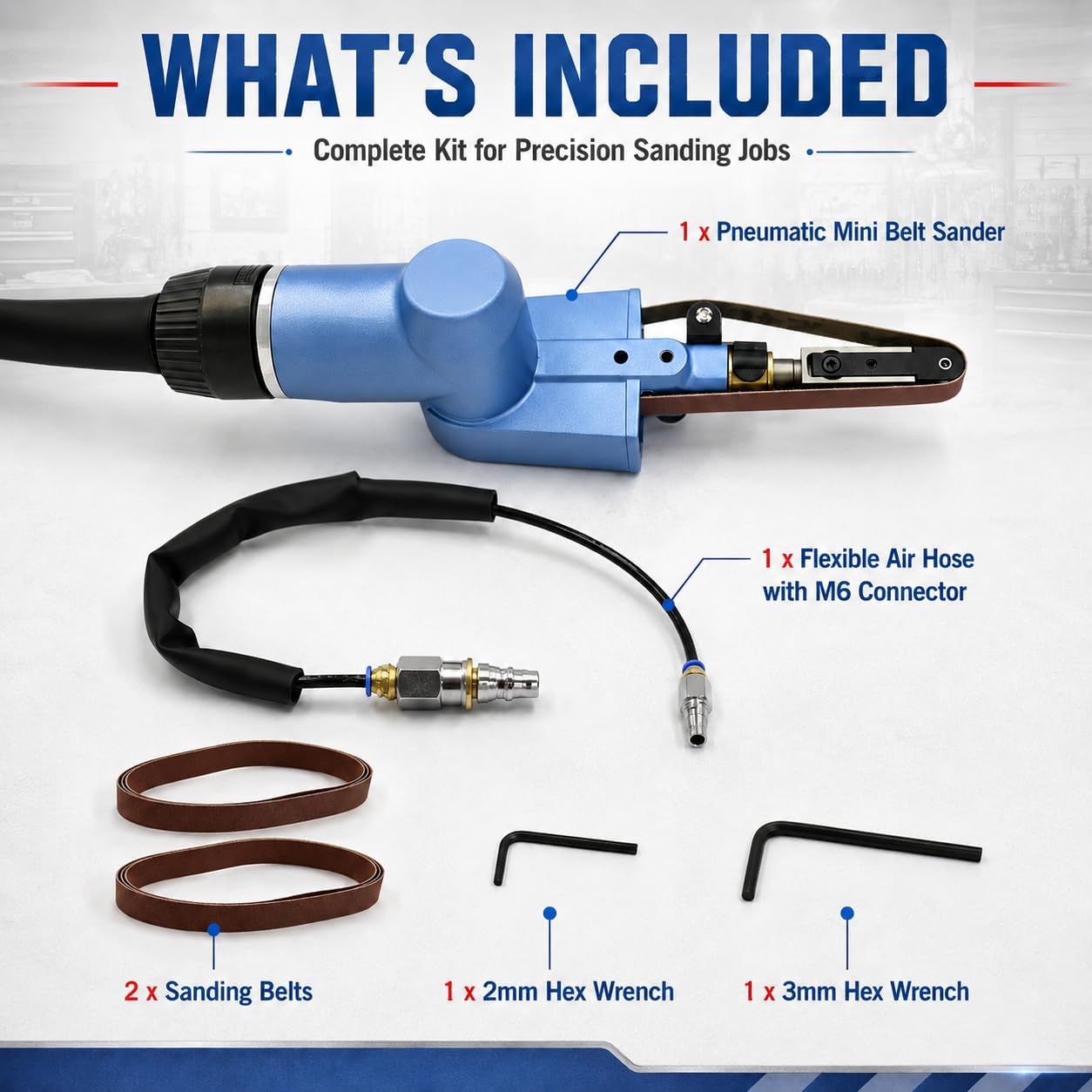 WILIN Pneumatic Finger Belt Sa - огляд і ціна Detail Sander Corner