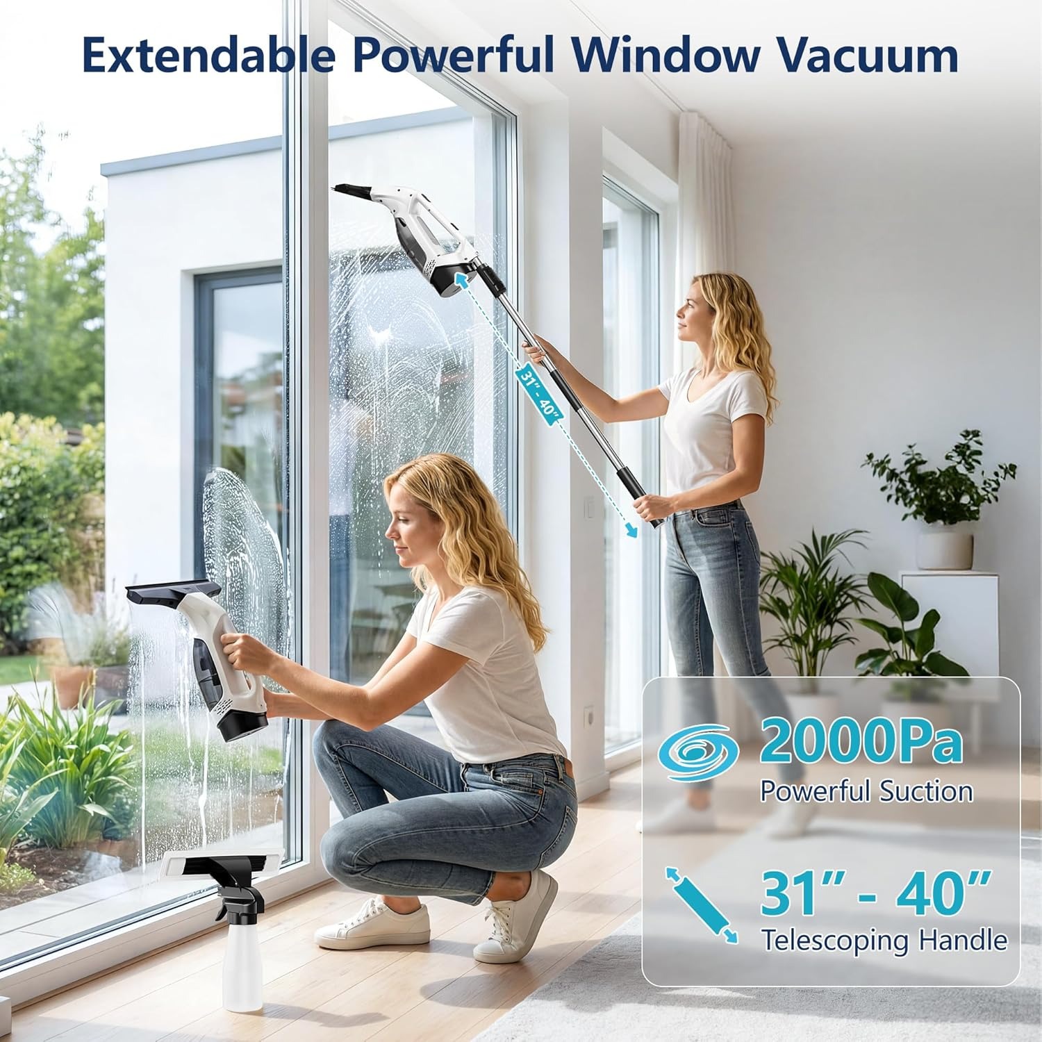 2000Pa Handheld Window Vacuum  - огляд і ціна Power Tools Kits