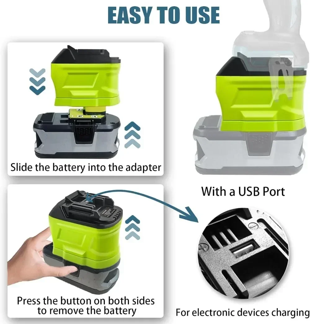 Battery Adapter Converter for  - огляд і ціна Power Tools Ryobi