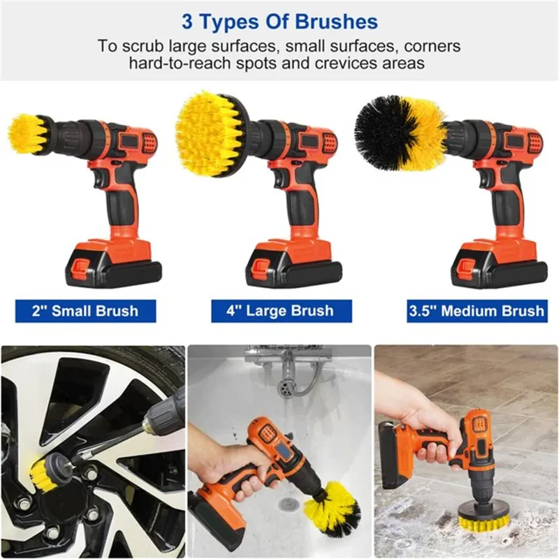 3 Pcs/Set Power Drill Brush Se - огляд і ціна Power Z Tools