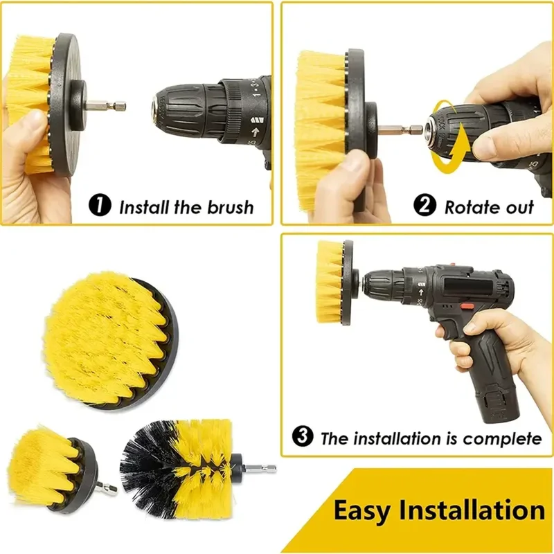 3 Pcs/Set Power Drill Brush Se - огляд і ціна Power Z Tools