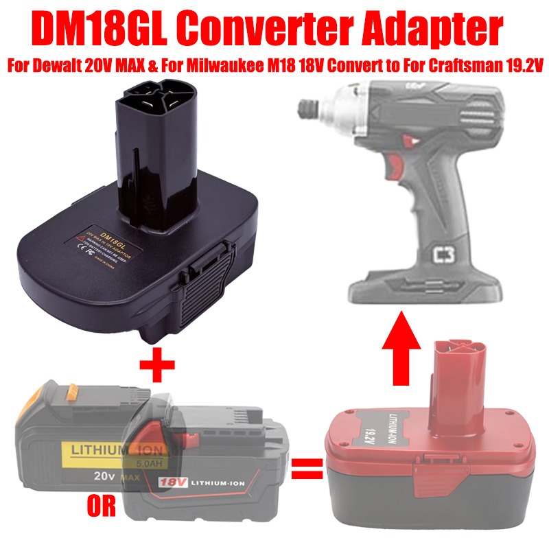 BPS18GL DM18GL MT18GL MAN18GL  - огляд і ціна Power Tools Battery Adapter