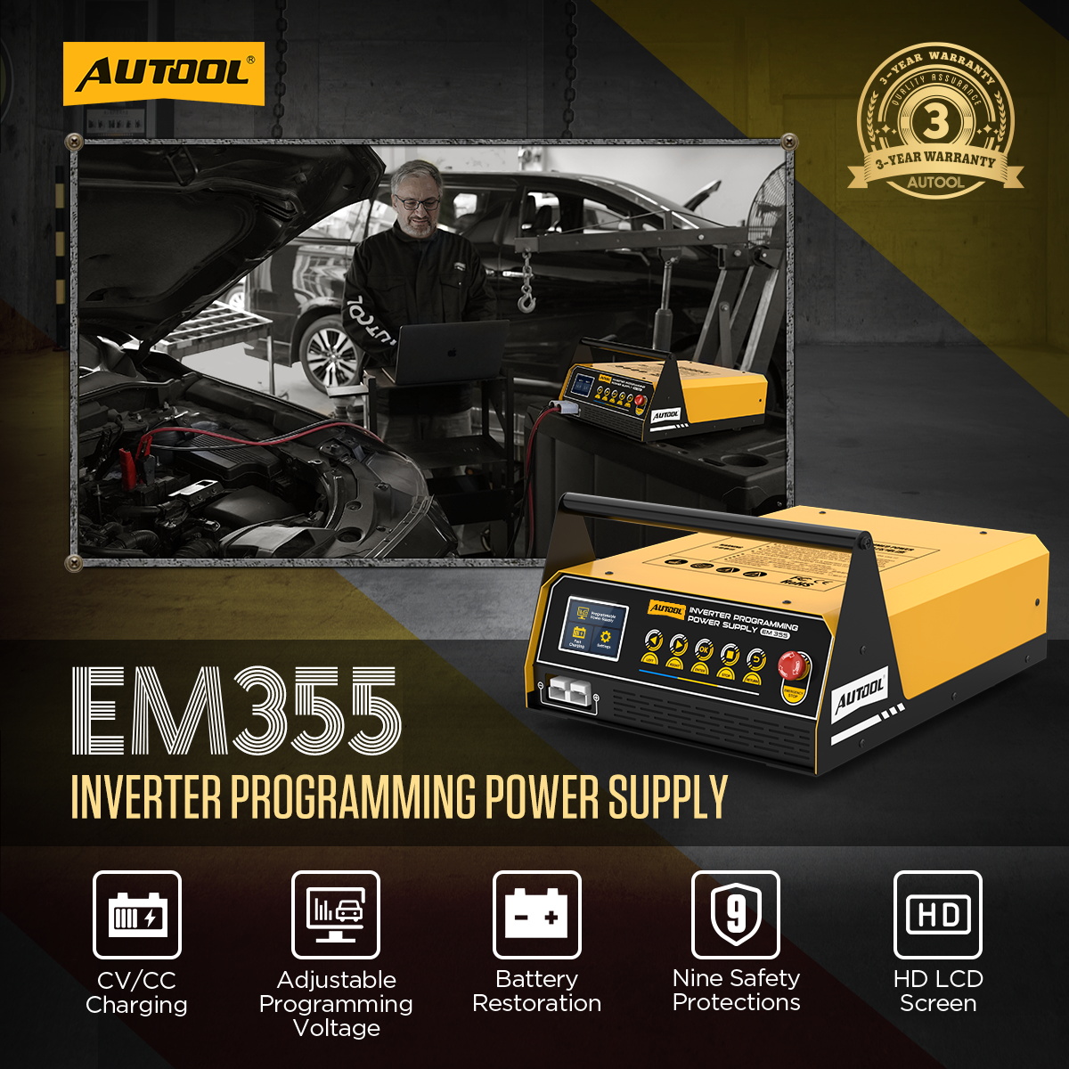 AUTOOL EM355 Car Programming P - огляд і ціна Power Tools Automotive