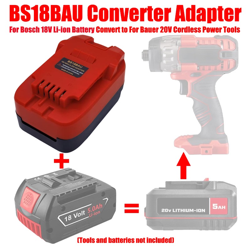 ALASICKA MT18BAU DM20BAU BS18B - огляд і ціна Power Tools Battery Adapter