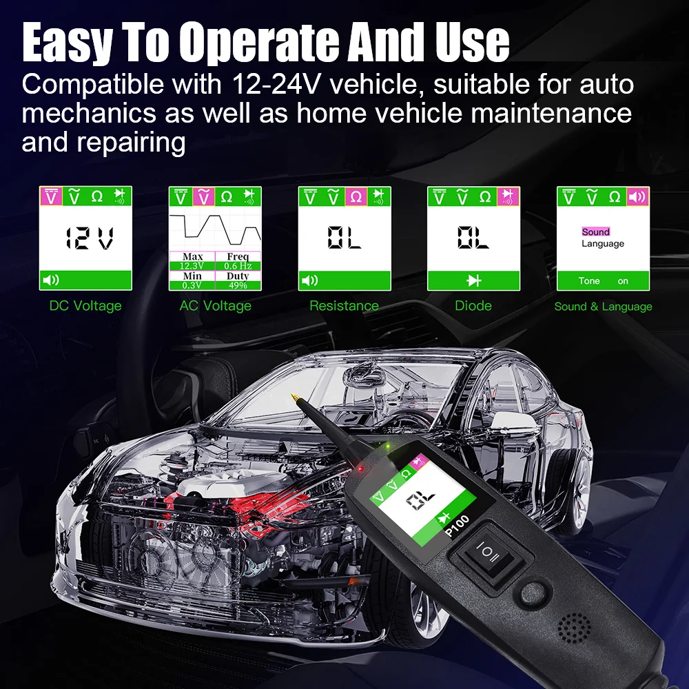 P100 Automotive Circuit Tester - огляд і ціна Power Tools Automotive