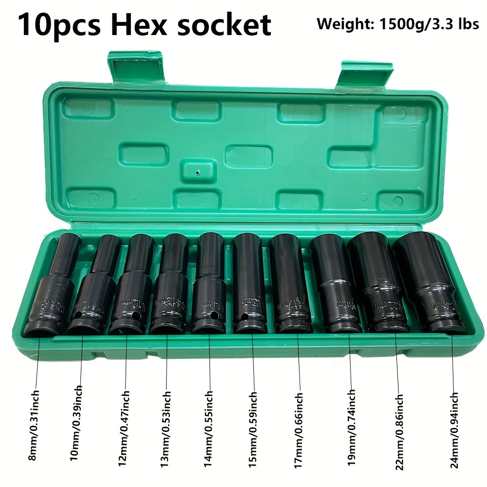 10pcs 1/2 Inch 8-24mm Power So - огляд і ціна Power Tools List